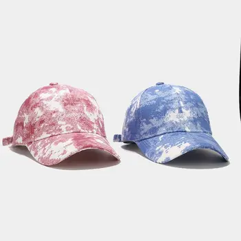 Nou Tie-dye Alfabetul Șapcă de Baseball pentru Femei Streetwear Hip-hop Capac de Vară de Protecție solară, Pălării în aer liber, Unisex-adolescenti Șapcă de Camionagiu