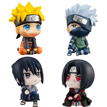 9cm Naruto Figuri Figura Anime Uzumaki Naruto Kakashi Acțiune Figurina Versiune Q PVC Decor Colecție Copil Cadou de Ziua de nastere