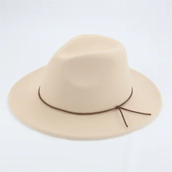 Fedora Pălărie, Pălării pentru Femei Solid Negru Kaki Trupa Coarda Clasic Casual Nunta Formala Decora Bărbați Pălării Pamelas Y Tocados Para Bodas