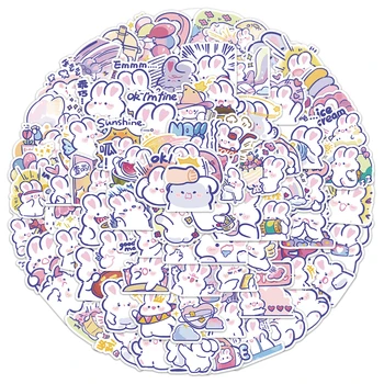 Desene animate Anime Kawaii FoFo Iepure Autocolante pentru Laptop Valiza Papetărie Impermeabil Decalcomanii Album Jucarii Copii Xmas Cadouri