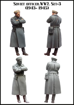 1/35 rășină alb model de-al doilea Război Mondial rășină ofițer Sovietic modelul necesită manual de colorat model de transport gratuit